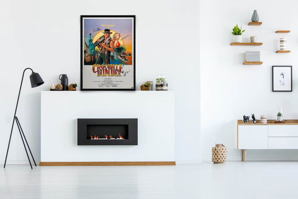 Crocodile Dundee Signed Poster with COA