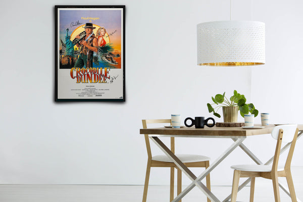 Crocodile Dundee Signed Poster with COA