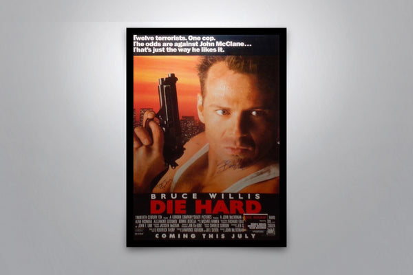 Die Hard Signed Poster with COA