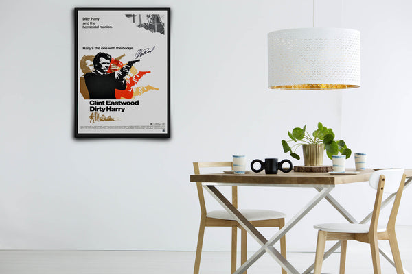 Dirty Harry Signed Poster with COA