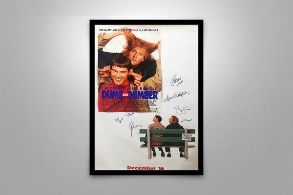 Dumb and Dumber Signed Poster with COA