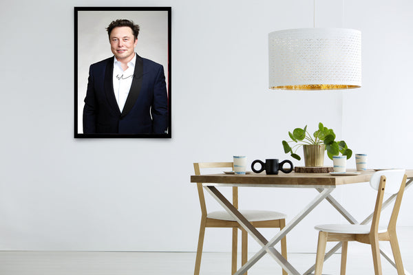 Elon Musk - Signed Poster + COA