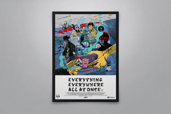 Everything Everywhere All at Once Signed Poster with COA
