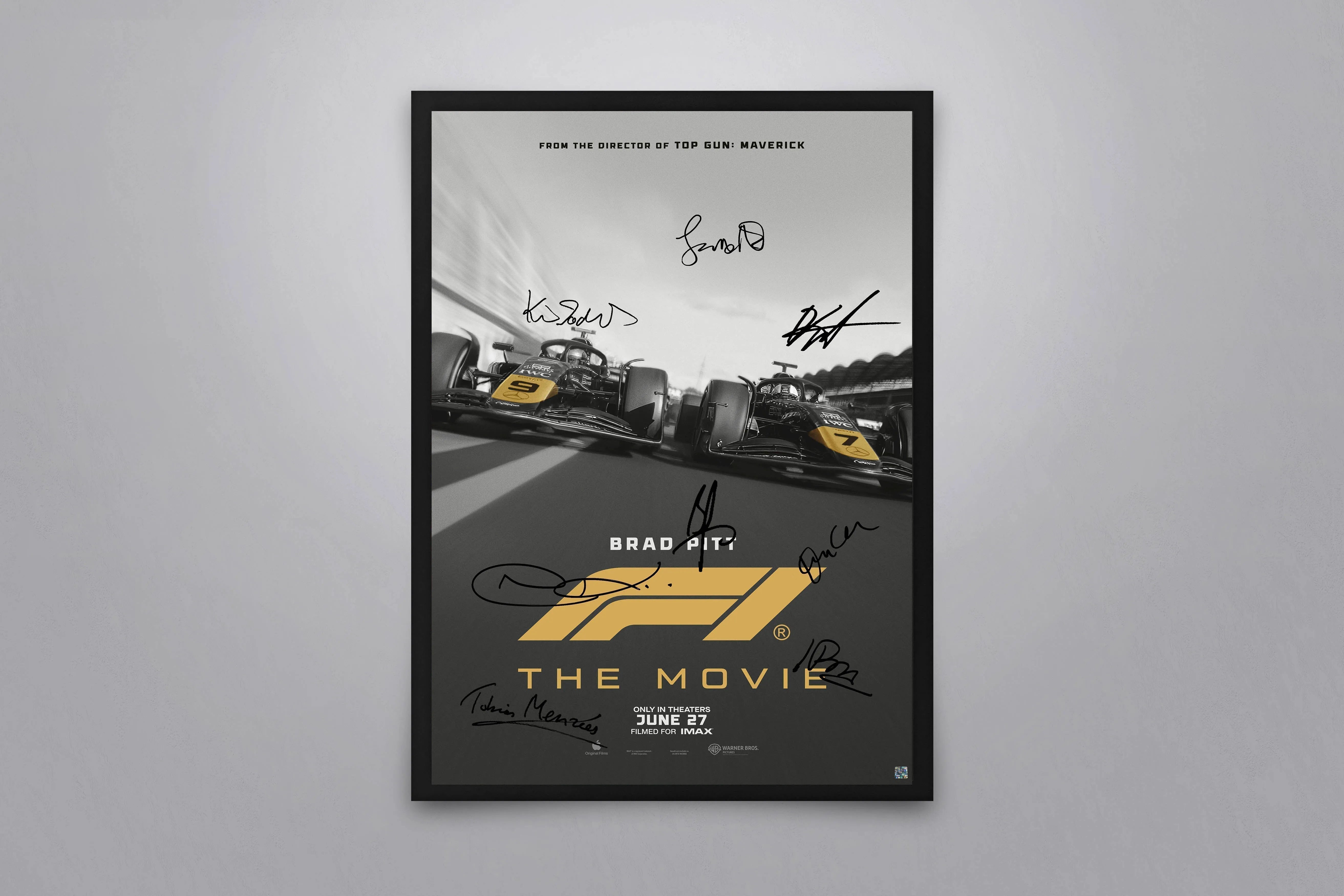 F1 The Movie Signed Poster with COA