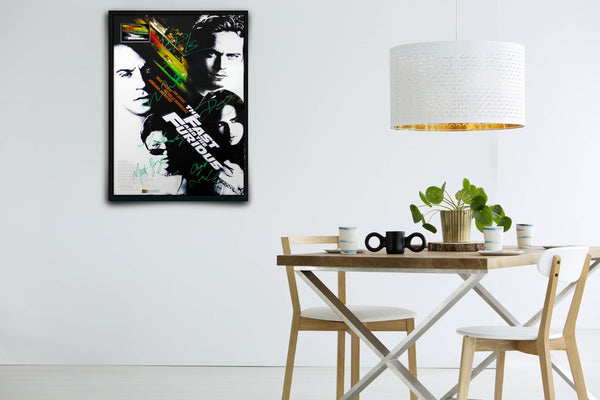 The Fast and the Furious Signed Poster with COA