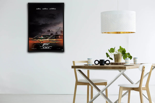Fast Five Signed Poster with COA