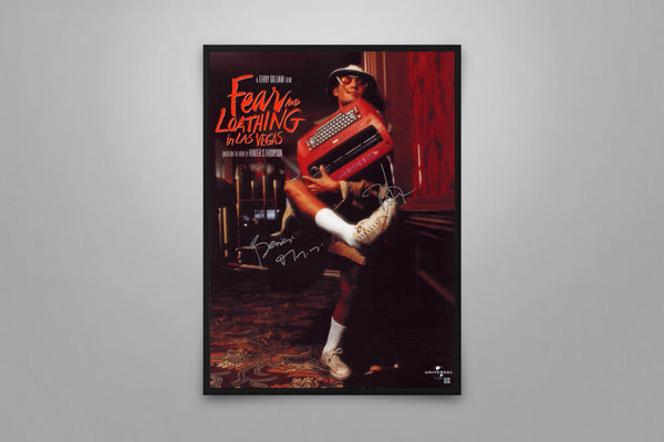 Fear and Loathing in Las Vegas Signed Poster with COA