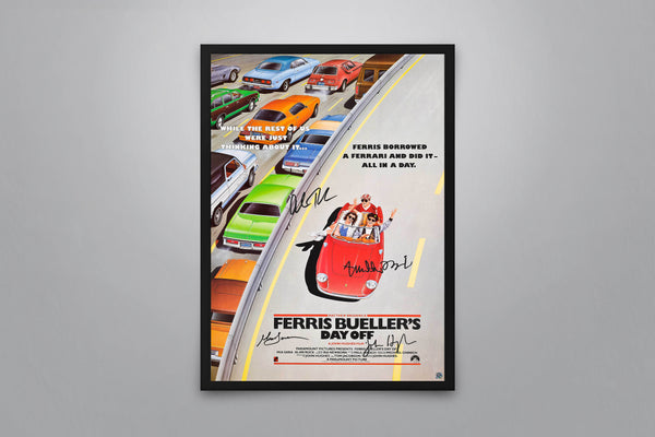 Ferris Bueller's Day Off Signed Poster with COA