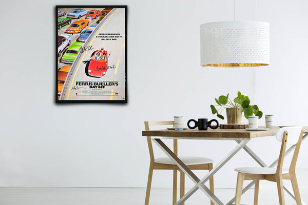 Ferris Bueller's Day Off Signed Poster with COA