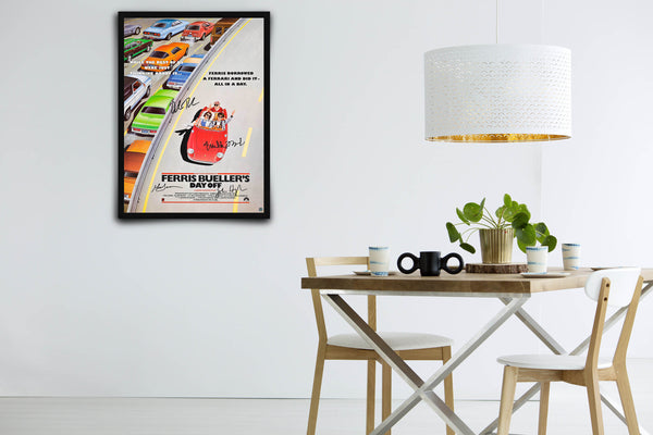 Ferris Bueller's Day Off Signed Poster with COA