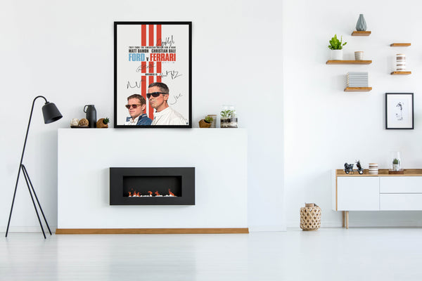 Ford v Ferrari Signed Poster with COA