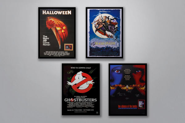 Halloween Classics: Halloween,Hocus Pocus, Ghostbusters, and The Silence of the Lambs Autographed Poster Collection