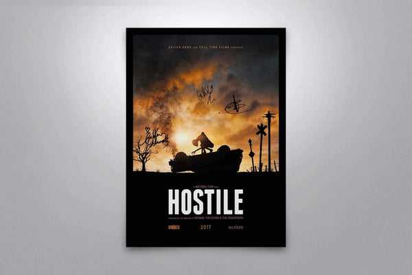 Hostile Signed Poster with COA