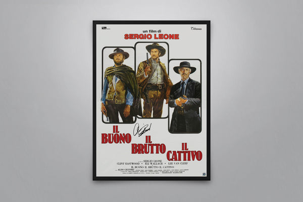 Il buono, il brutto, il cattivo Signed Poster with COA