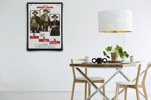 Il buono, il brutto, il cattivo Signed Poster with COA
