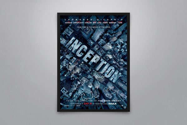 Inception Signed Poster with COA