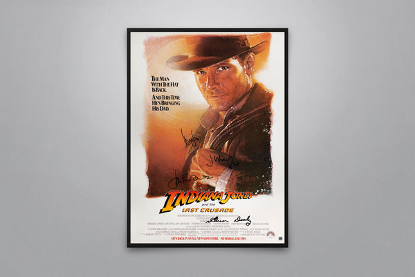 Indiana Jones and the Last Crusade Signed Poster with COA