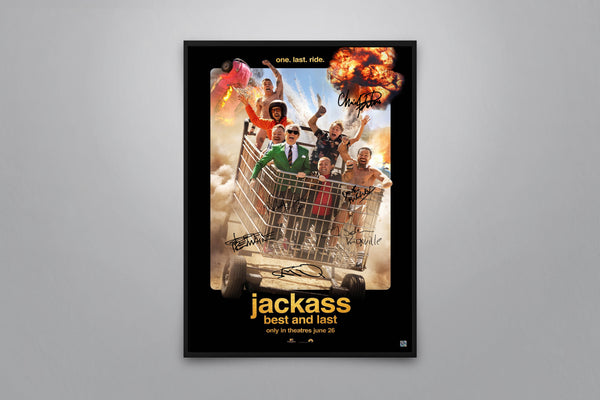 Jackass: Best and Last Signed Poster with COA