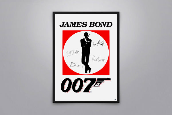 James Bond 007 Signed Poster with COA