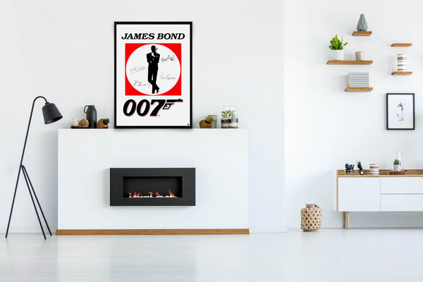 James Bond 007 Signed Poster with COA