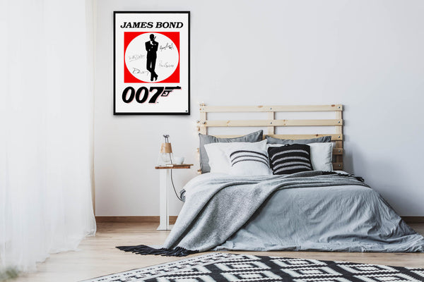 James Bond 007 Signed Poster with COA