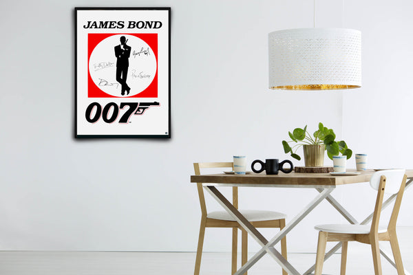 James Bond 007 Signed Poster with COA