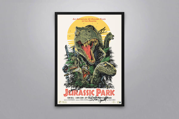 Jurassic Park Signed Poster with COA
