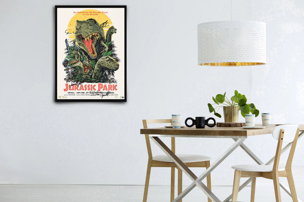 Jurassic Park Signed Poster with COA