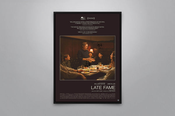 Late Fame Signed Poster with COA
