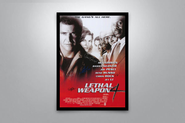 Lethal Weapon 4 Signed Poster with COA