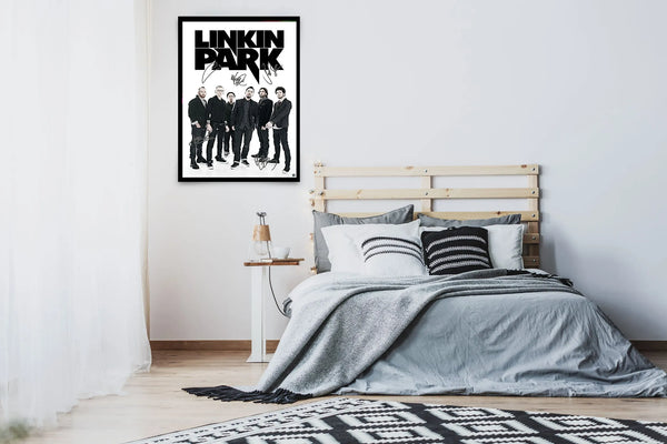 Linkin Park Signed Poster with COA
