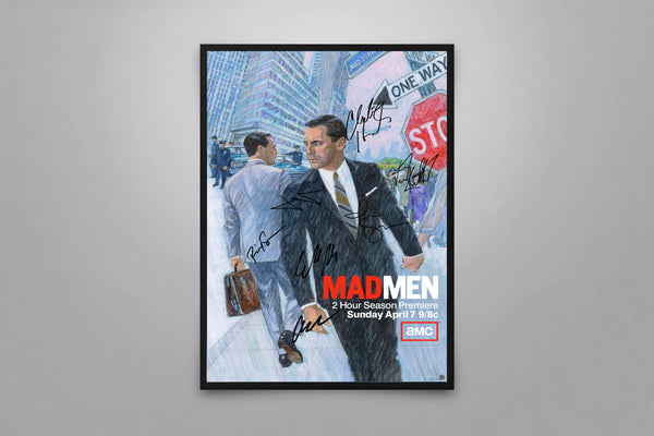 Mad Men Signed Poster with COA