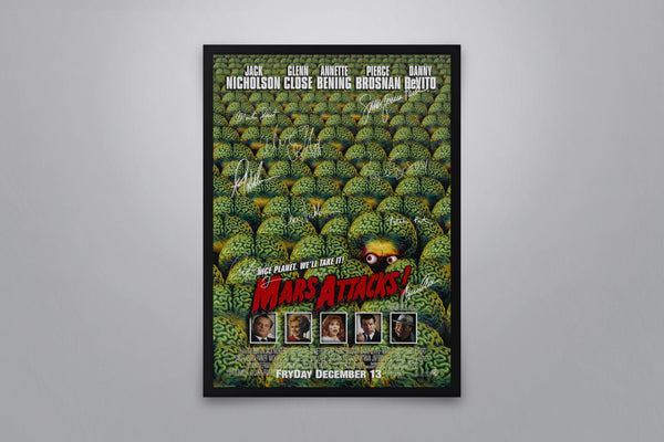 Mars Attacks Signed Poster with COA