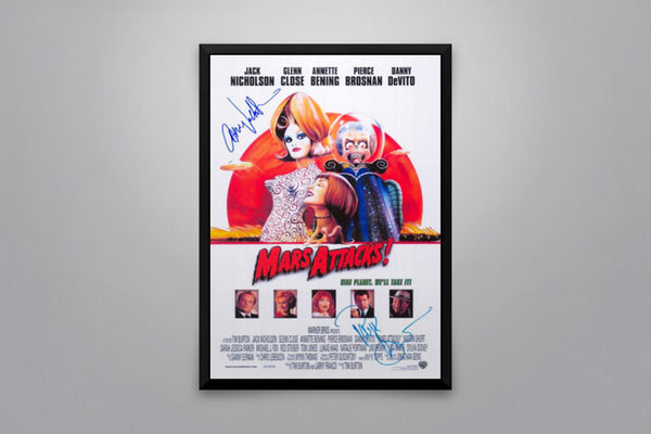 Mars Attacks! Signed Poster with COA