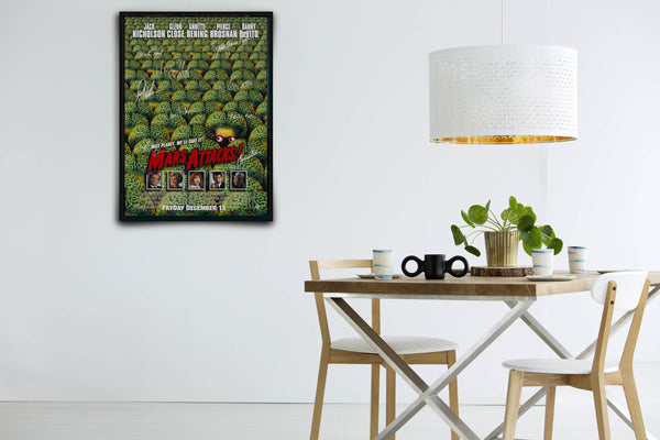 Mars Attacks Signed Poster with COA