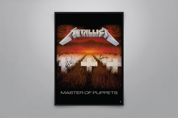 Metallica Signed Poster with COA
