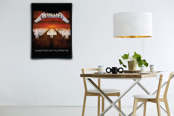 Metallica Signed Poster with COA