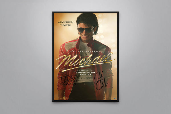 Michael Signed Poster with COA