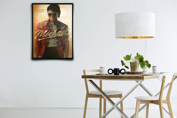 Michael Signed Poster with COA