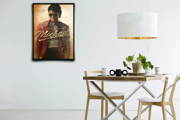 Michael Signed Poster with COA