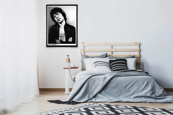 Mick Jagger Signed Poster with COA