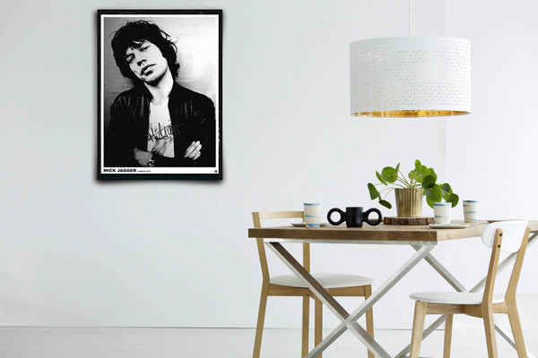 Mick Jagger Signed Poster with COA
