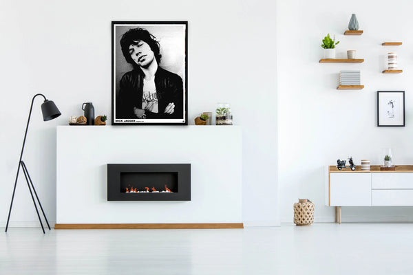 Mick Jagger Signed Poster with COA