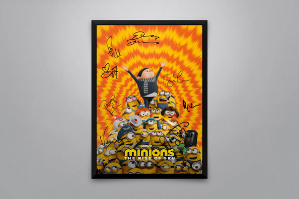 Minions: The Rise of Gru Signed Poster with COA