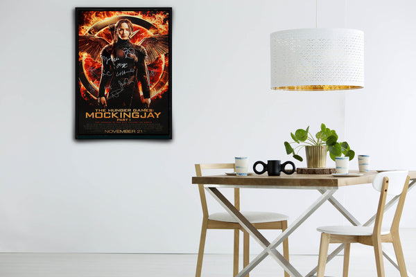The Hunger Games: Mockingjay Part 1 Signed Poster with COA