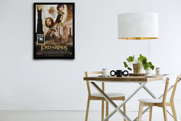 The Lord of the Rings: The Two Towers Signed Poster with COA