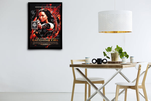 The Hunger Games: Catching Fire Signed Poster with COA