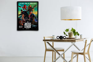 Justice League Signed Poster with COA