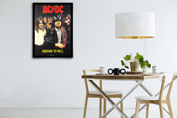 AC/DC: Highway to Hell Signed Poster with COA