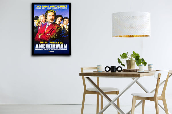 Anchorman: The Legend of Ron Burgundy - Signed Poster + COA